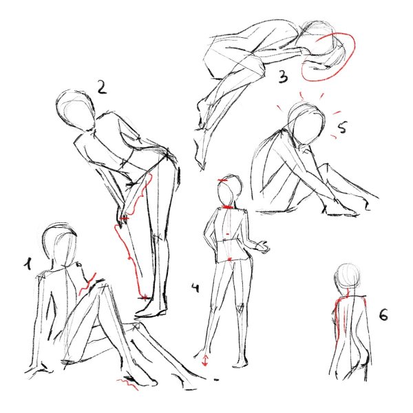 Наброски человеческой фигуры