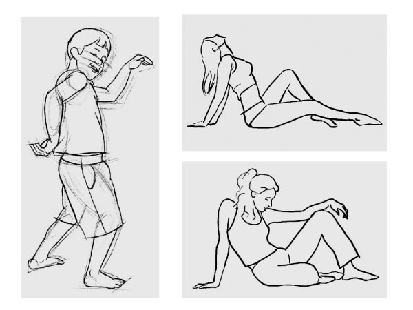 Выполнить набросок фигуры человека