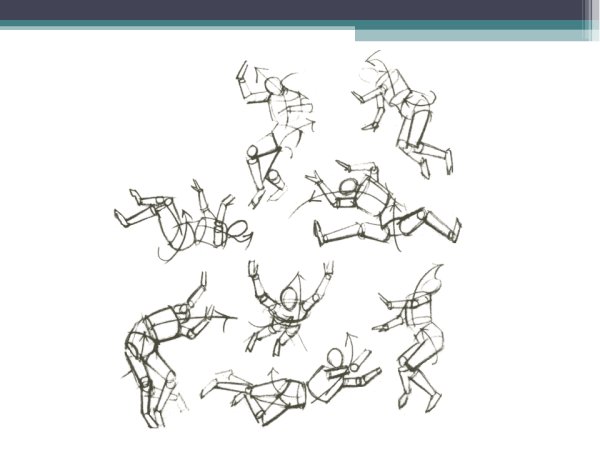 Схема фигуры человека в движении