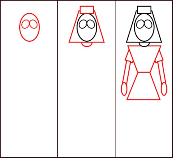 Пошаговое рисование доктора