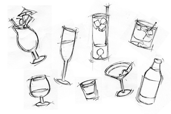 Коктейль карандашом