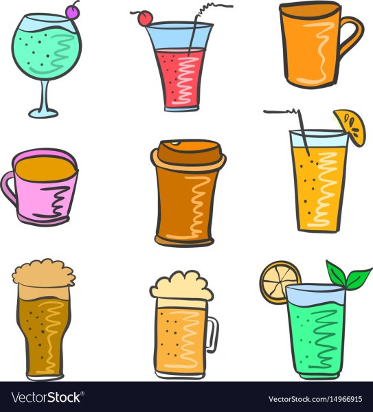 Мини рисунки напитков