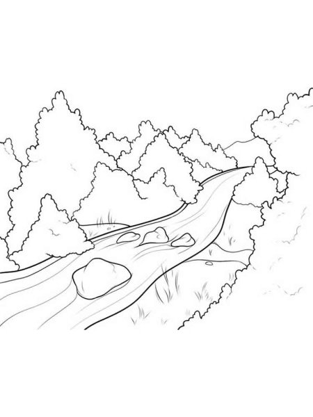 Раскраска речка