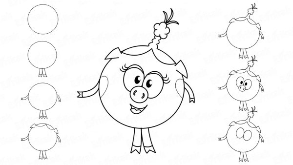 Смешарики для рисования