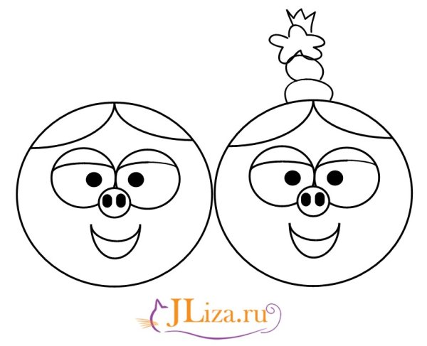 Рисовать Нюшу из смешариков