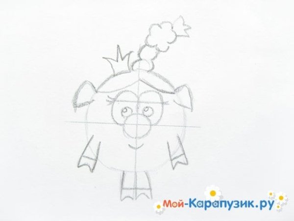 Рисуем Нюшу поэтапно