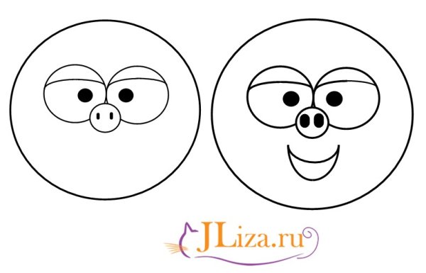 Нарисовать Нюшу поэтапно