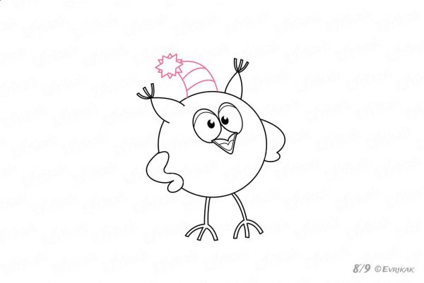 Рисуем Совунью из смешариков