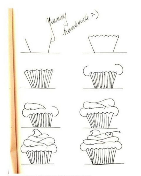Поэтапный рисунок на день рождения