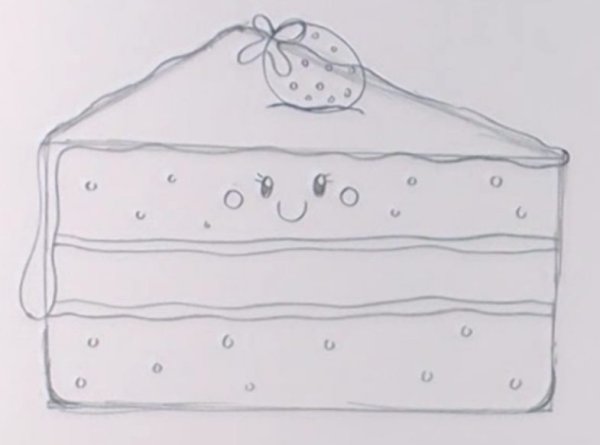 Пирог круглый вектор