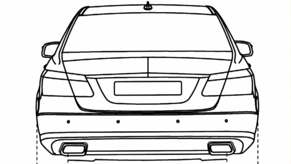 Раскраска Mercedes Benz w212