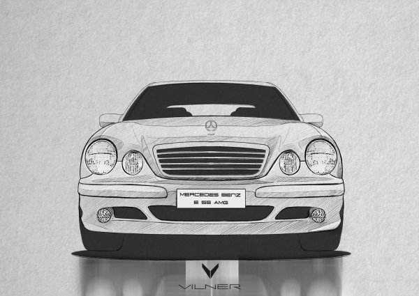 Мерседес е55 карандаш