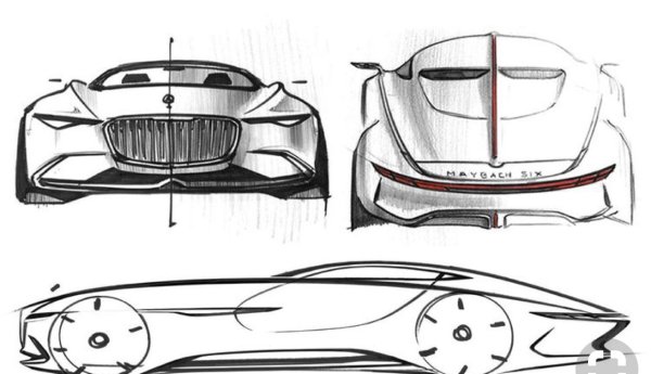 Mercedes Benz Maybach Vision 6 Sketch