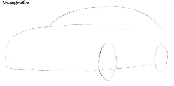 Мерседес карандашом