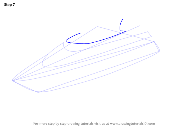 Нарисовать лодку пошагово