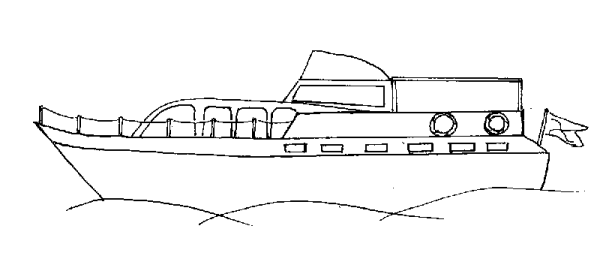 Нарисовать катер
