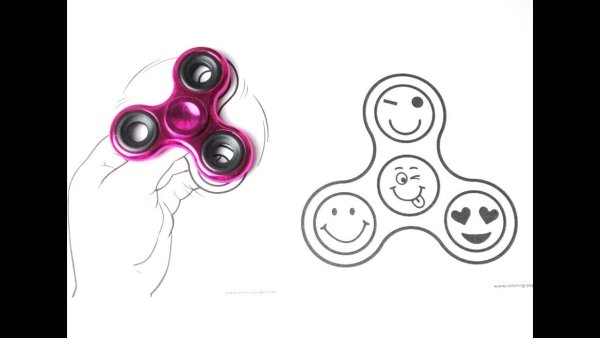 Спиннер трафарет