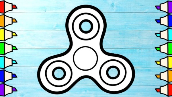 Спиннеры разукрашивать