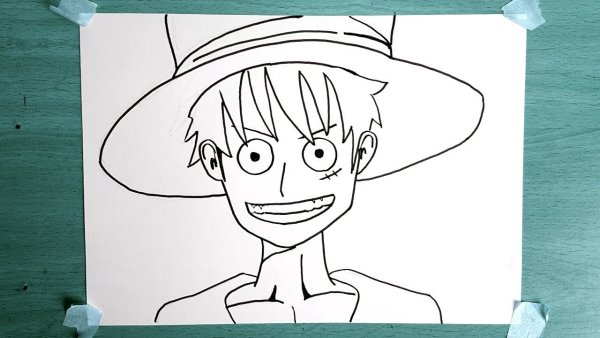 Луффи нарисовал русалку