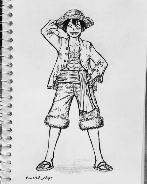 Луффи скетч