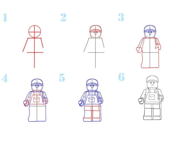 Лего рисование