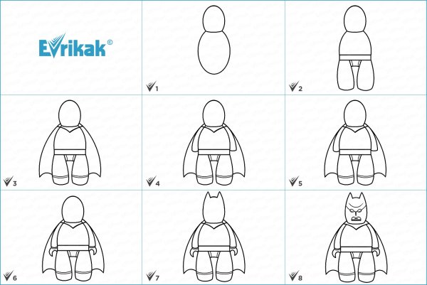 Лего человечки для рисования