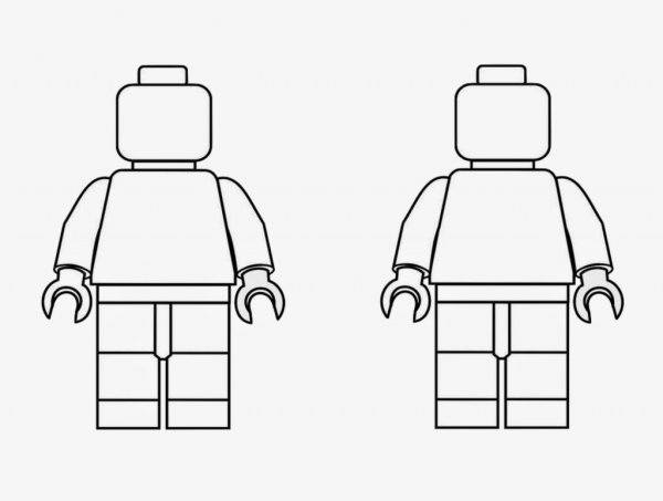 Лего человечки разукрашка
