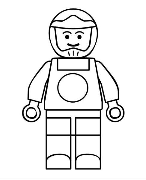 Трафарет лего