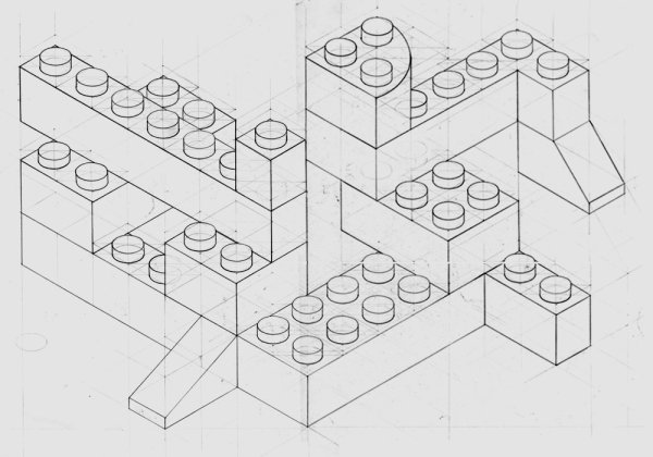 Лего кубики раскраска