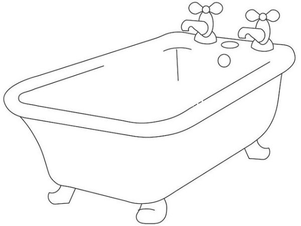 Ванная раскраска для детей