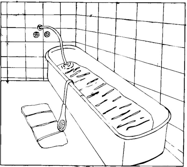 Ванна раскраска