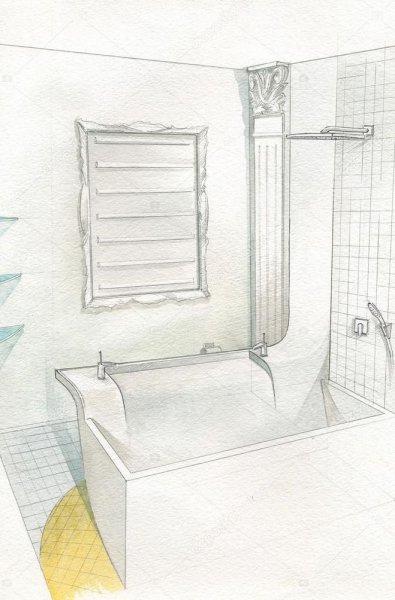 Туалет комната для раскрашивания