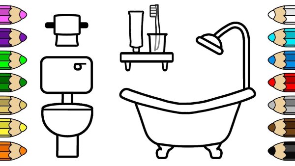 Ванна раскраска