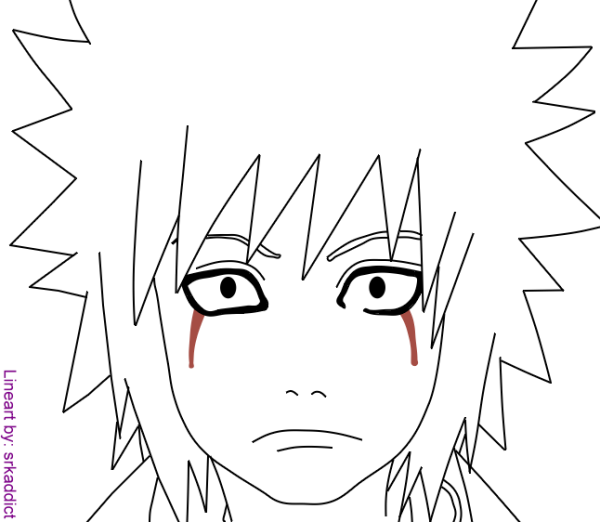 Наруто и Джирайя для срисовки