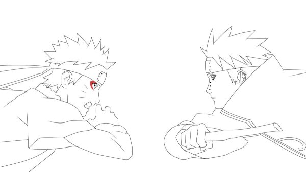 Раскраска Пейна из Наруто