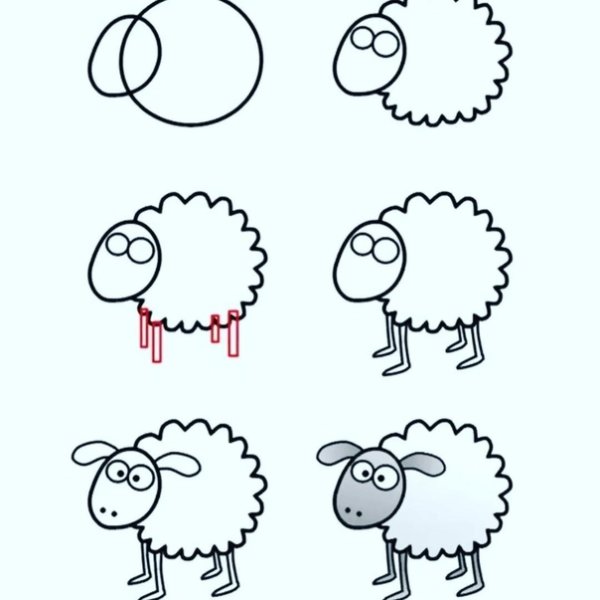 Схемы рисования для малышей