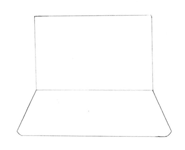 Нарисовать ноутбук карандашом поэтапно