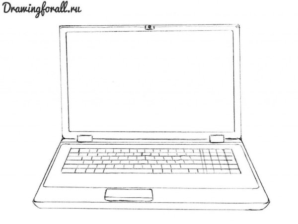 Раскраска ноутбук
