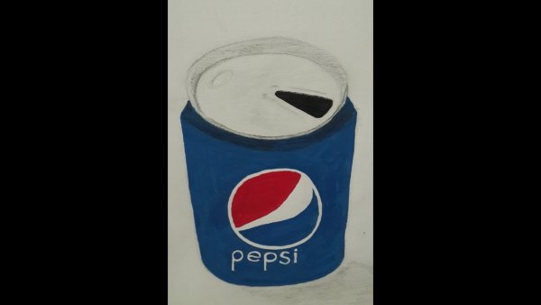 Пепси рисунок маркерами