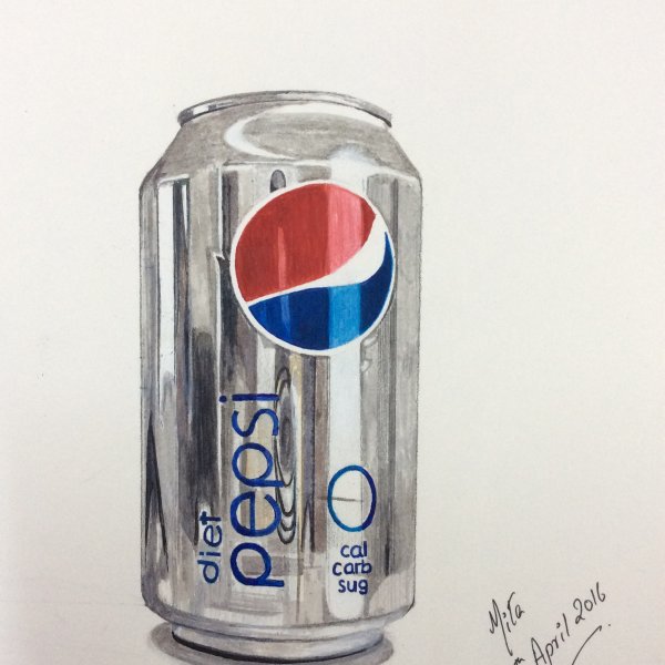 Банка пепси рисунок