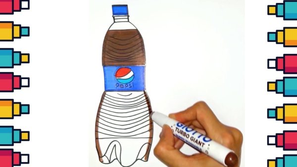 Пепси рисунок маркерами