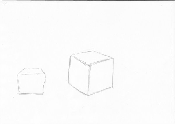 Технический рисунок кубика