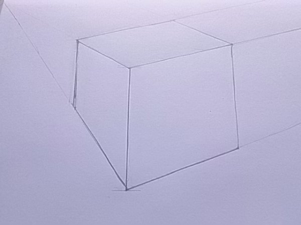 Куб вид сбоку