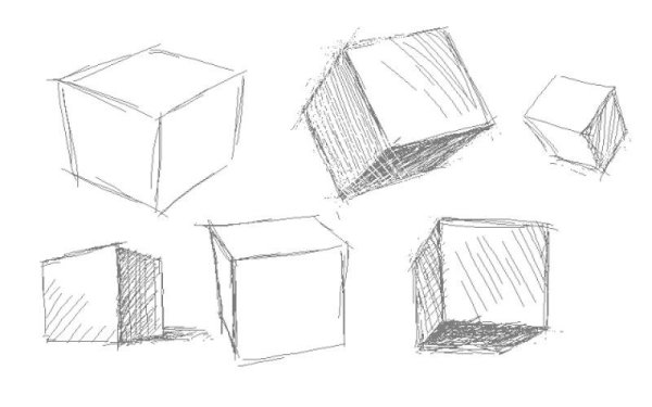 Кубы в разных ракурсах