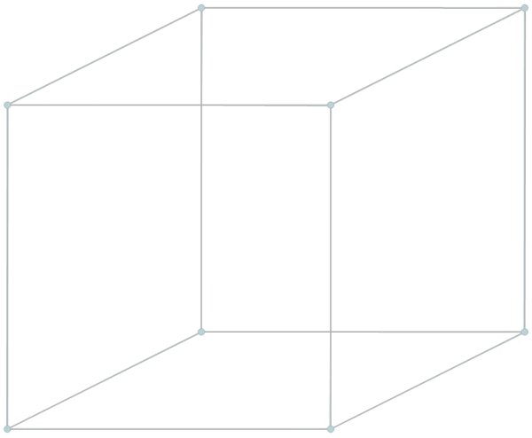 Поэтапное рисование куб
