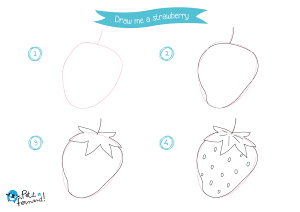 Пошаговое рисование фруктов