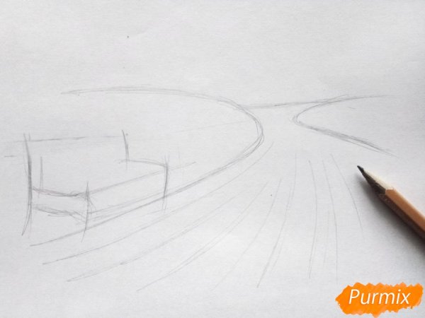 Рисование парка. Сквера.