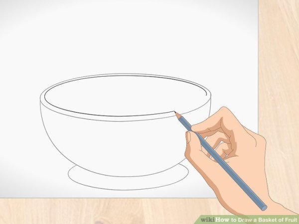 Корзина плетеная рисунок