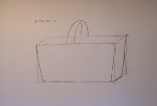 Этапы рисования корзинки