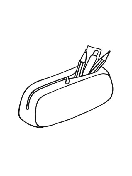 Пенал раскраска